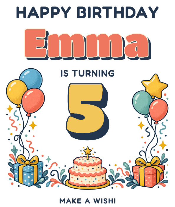 Happy Birthday — Personalized Name & Age preview