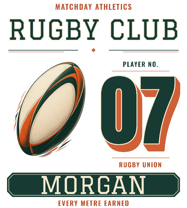 Rugby Club — Personalized Player Name & Number preview