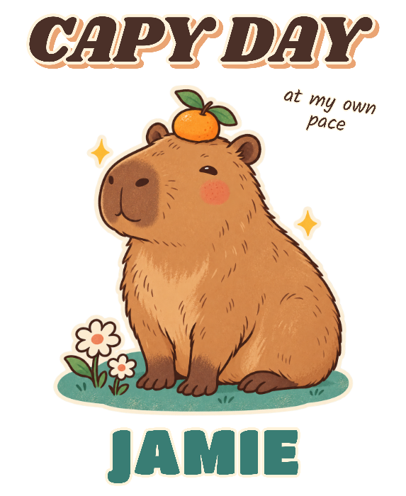 Capy Day — Personalized Capybara Name preview
