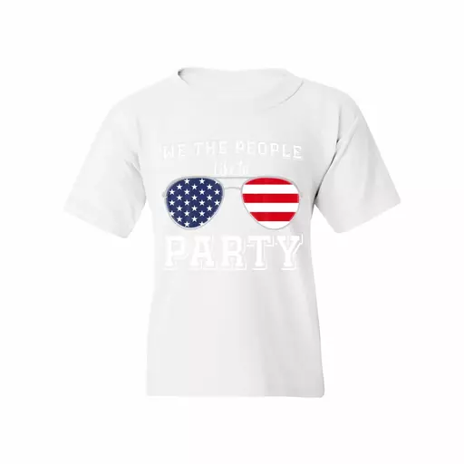 We The People Like To Party funny American Flag Sunglasses