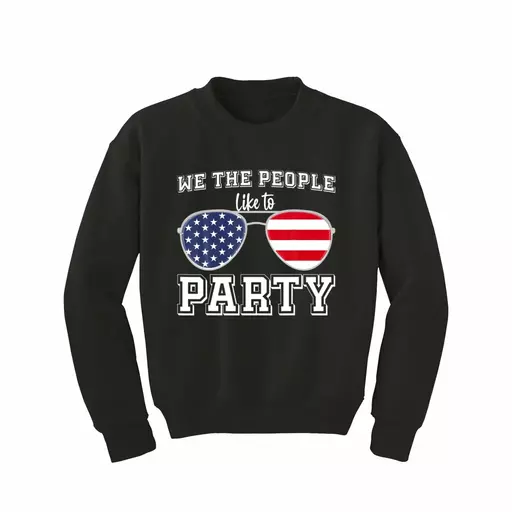 We The People Like To Party funny American Flag Sunglasses
