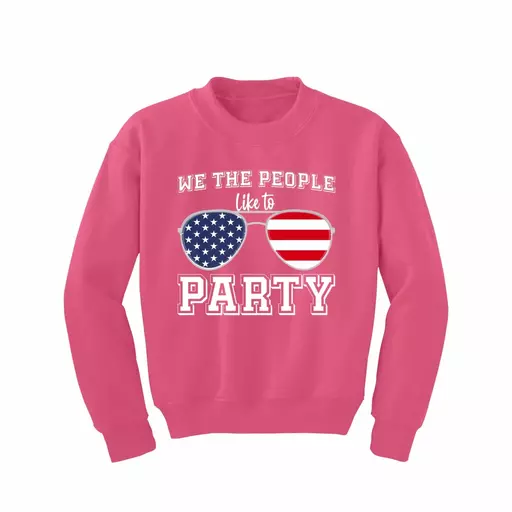 We The People Like To Party funny American Flag Sunglasses