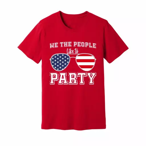 We The People Like To Party funny American Flag Sunglasses