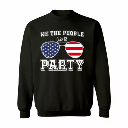 We The People Like To Party funny American Flag Sunglasses